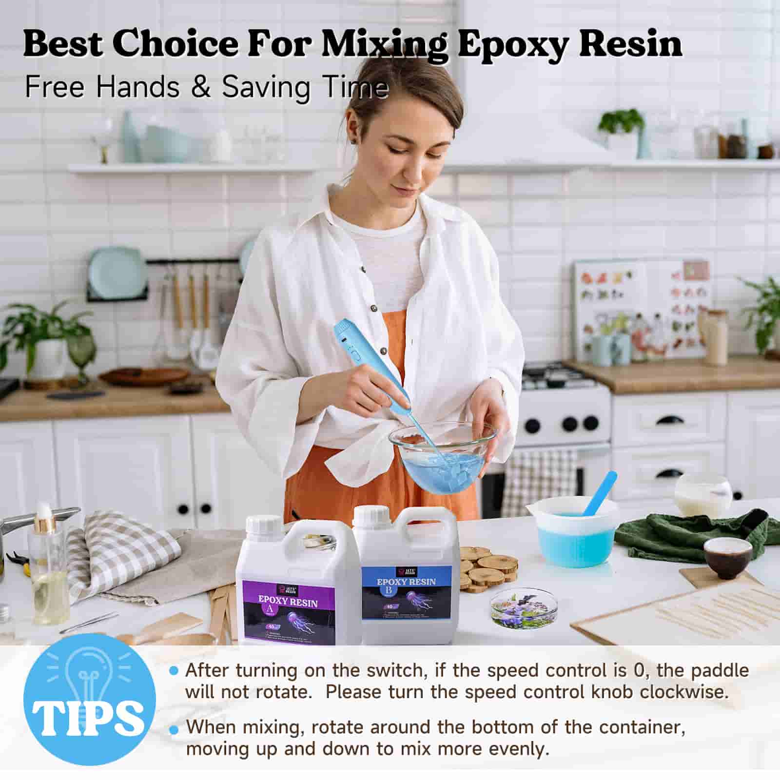 Electric Resin Mixer For Epoxy Resin, Small Epoxy Resin Mixer With Bracket,  Magic Mixing Tool For Epoxy Resin Jewelry - AliExpress