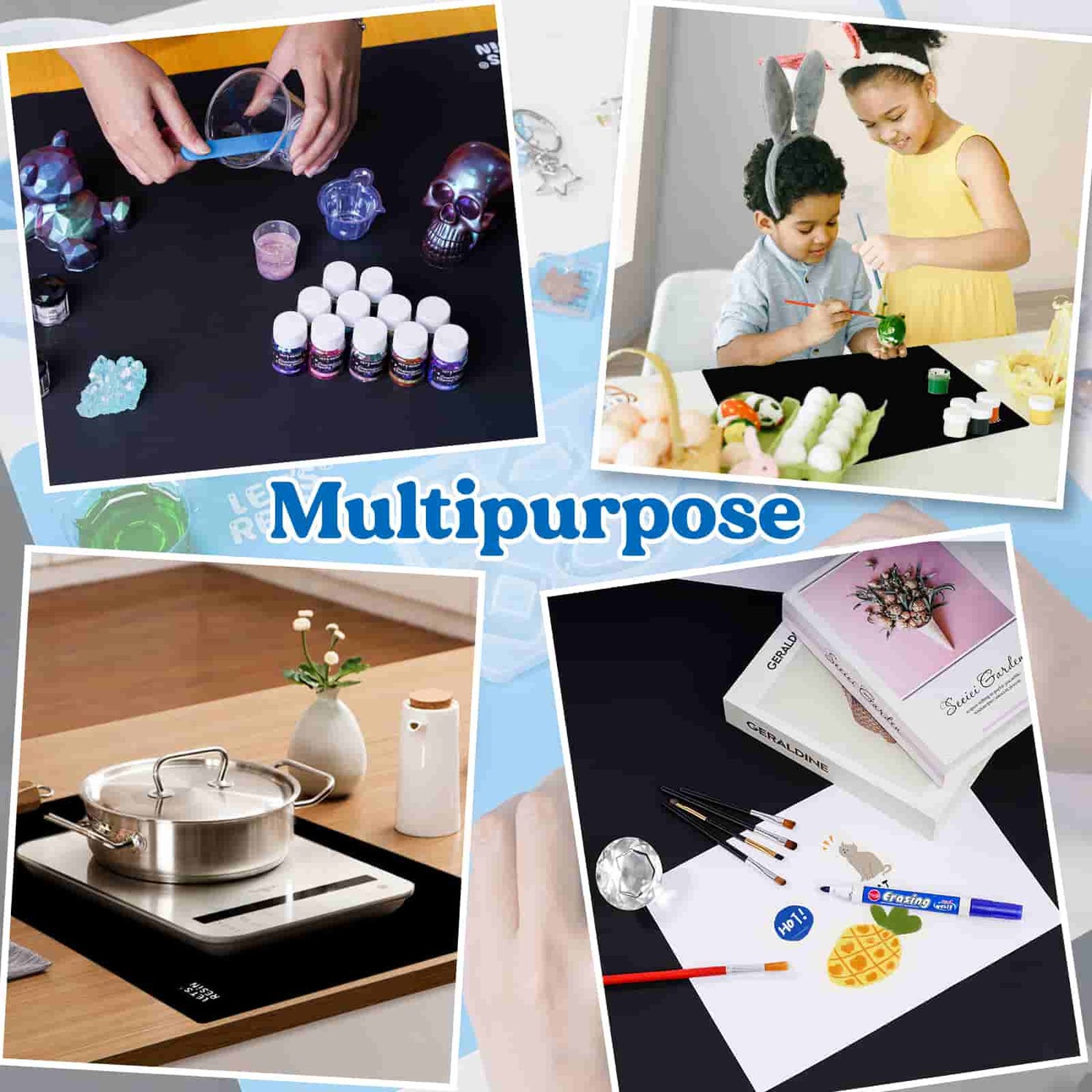 Large Silicone Mat For Crafts Nonslip Nonstick Sheet For Jewelry