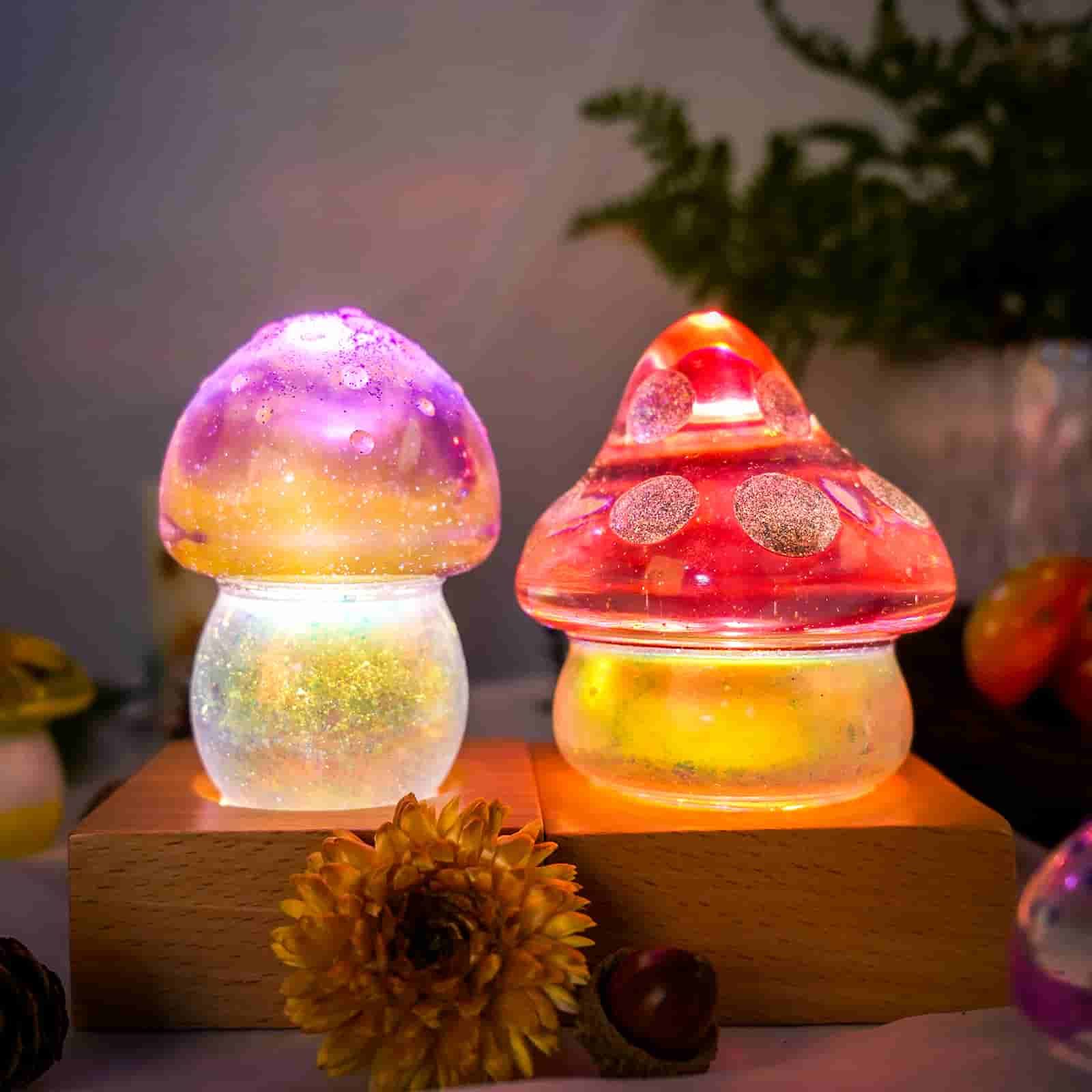 Mushroom Resin Molds - 4 Pcs