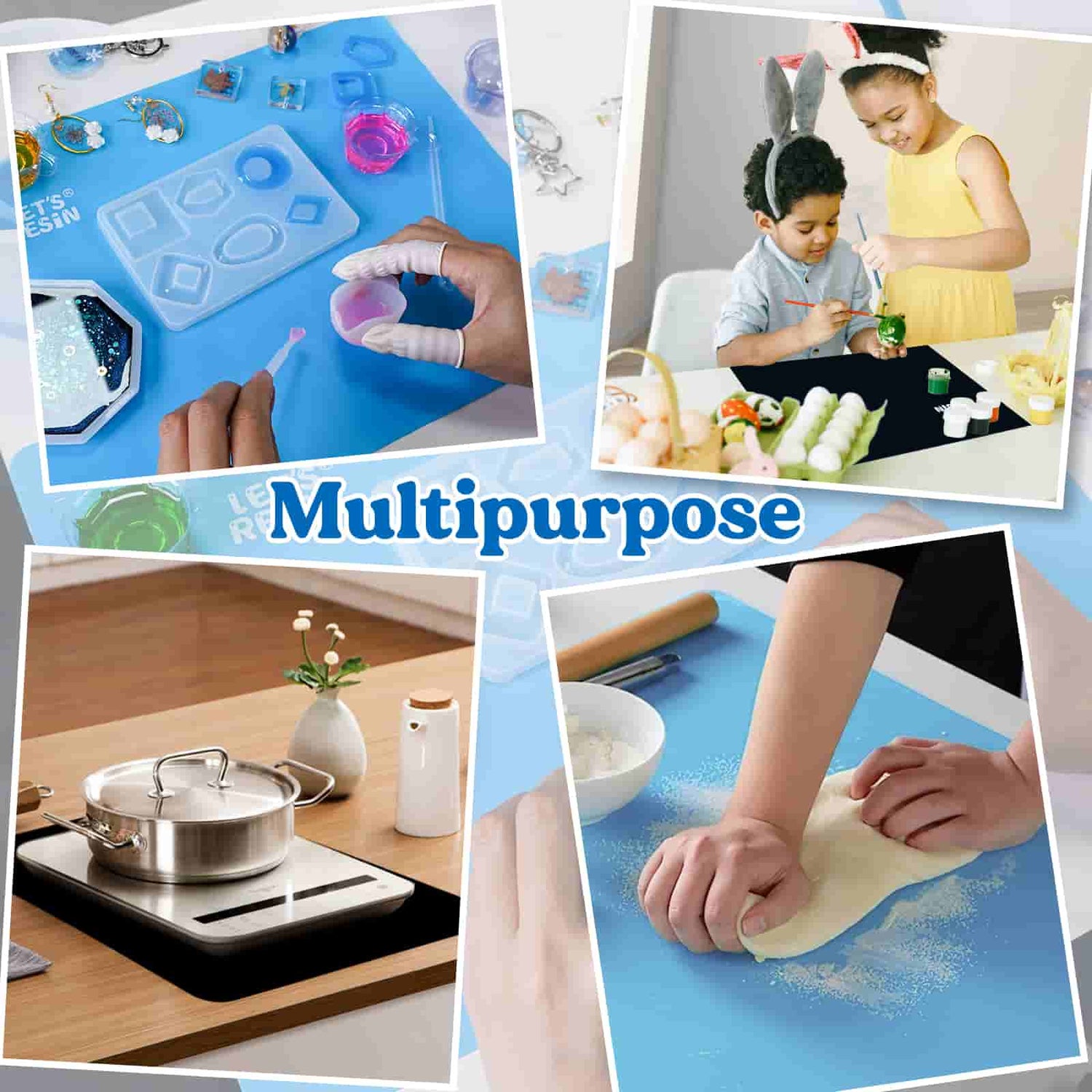 3Pcs Silicone Mat for Crafts - 15.7 x 11.7