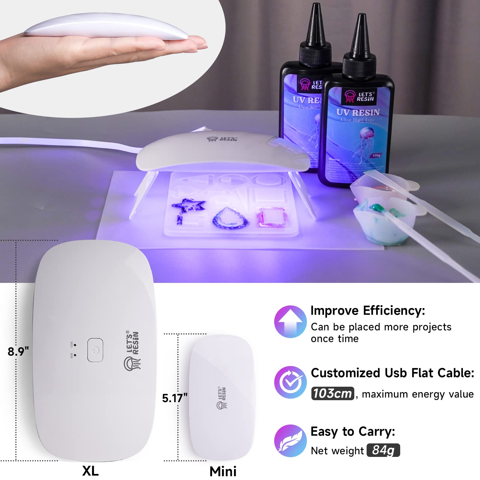 Mini Portable UV Resin Light