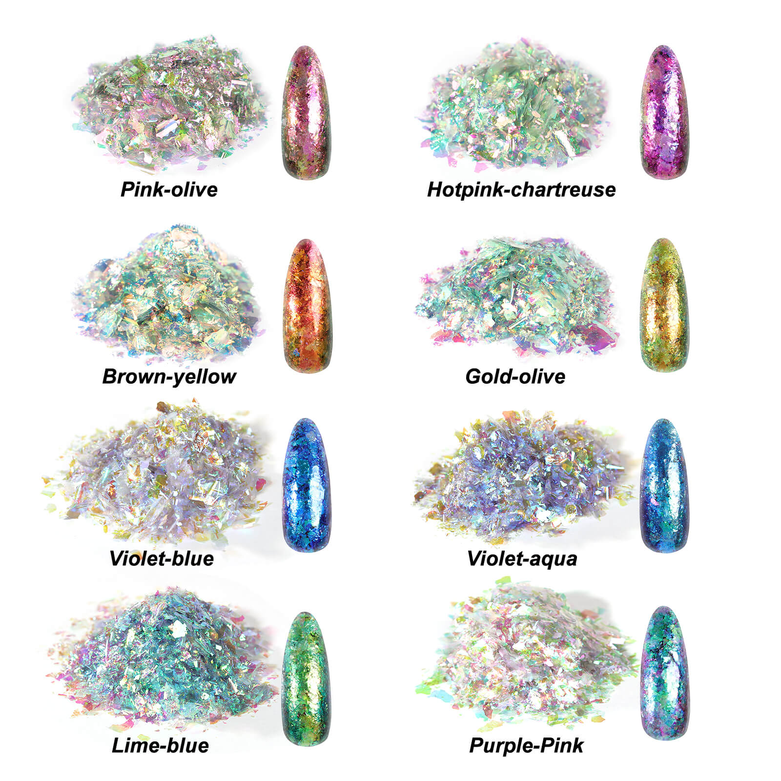 Chameleon Flakes & Opals (Read Descriptions) – Island Micas And More