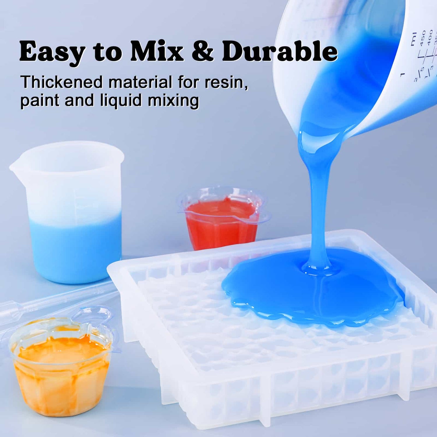 Silicone Measuring Cups - 450ml &amp; 100ml