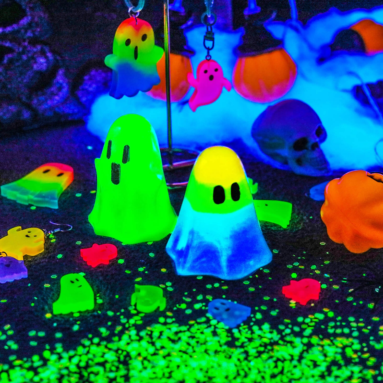 Let's Resin Glow in The Dark Glitter Halloween DIY Decoration